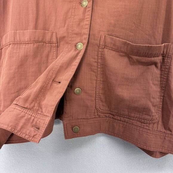 Old Navy XXL Cropped Textured Gauze Twill Utility Jacket Sedona Boho, Casual - Picture 3 of 12